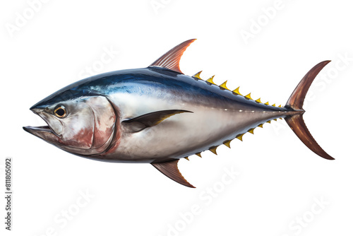 Bluefin Tuna Isolated On Black Background