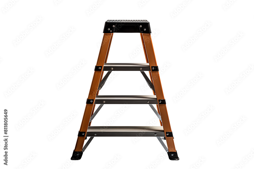 The ladder is made of aluminum, which is lightweight and durable The ladder is made of aluminum, which is lightweight and durable