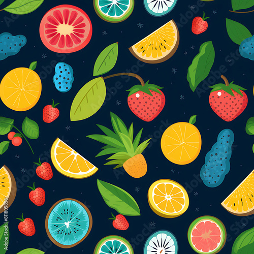 Digital art seamless pattern  the design for apply a variety of graphic works