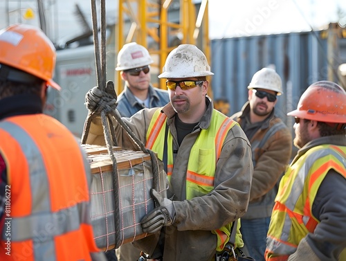 Coordinated Lifting at Industrial Construction Site