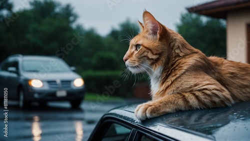 cat in the car