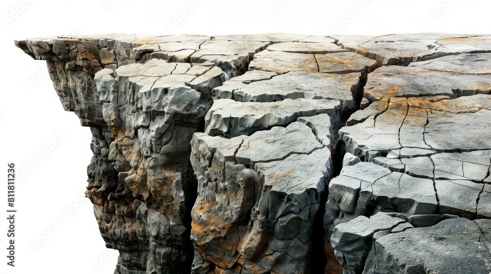 Fototapeta premium A cliff with a large crack in it