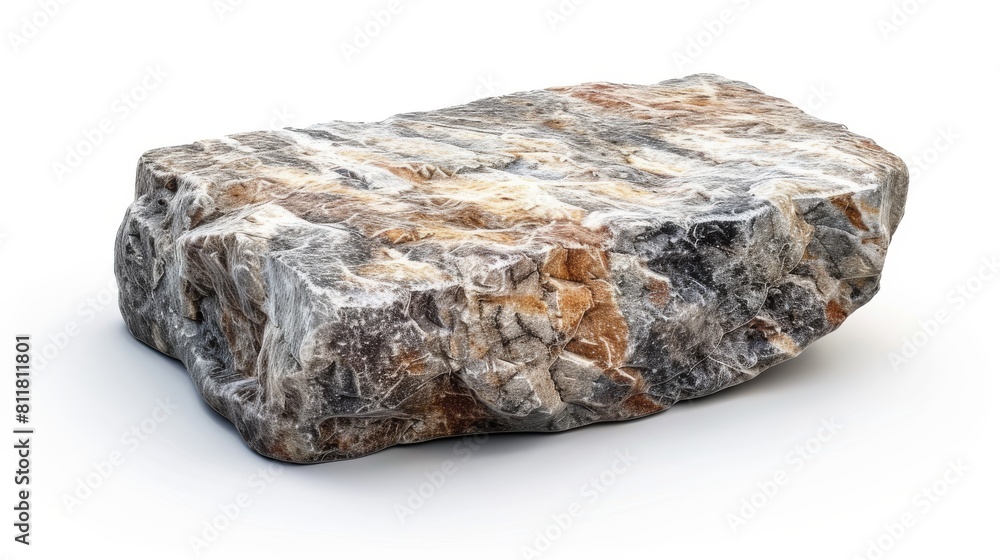 Fototapeta premium A large rock with a rough surface and a few small holes