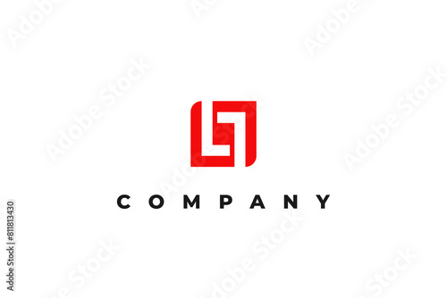 logo double letter l modern business