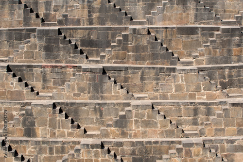 Patan, India: Rani Ki Vav – stepwell. Ancient stepped fountain and world heritage site.  