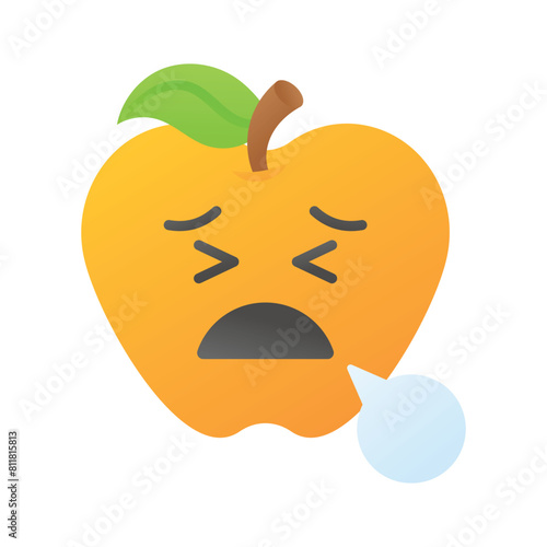 Unique and premium vector of tired emoji, editable icon