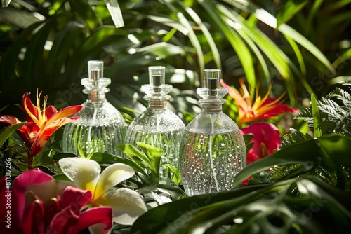 Obraz Capture the luxury of grooming with a backdrop of glamour, using a cosmetic product that leaves a fragrance trail of essential perfume oils