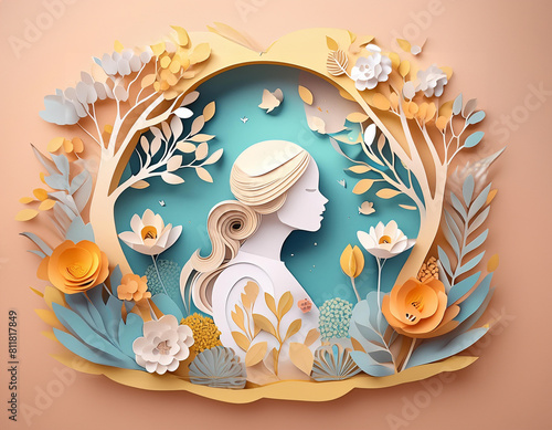 Paper Bloom Woman