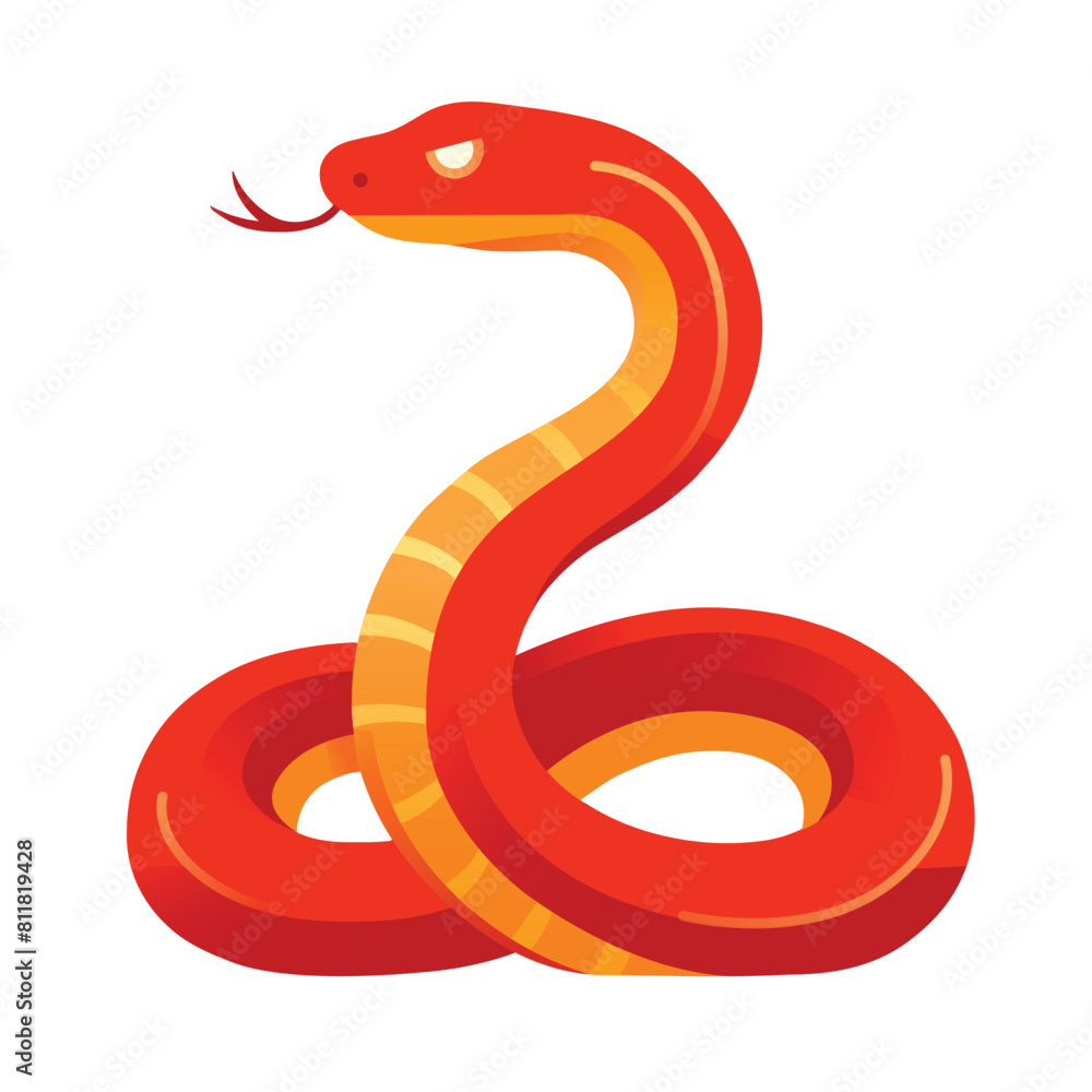 Red Snake. Chinese Zodiac. Year of the Snake. Red Snake. Chinese Zodiac. Year of the Snake.