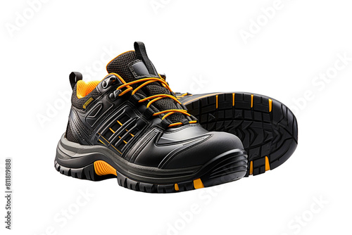 Safety Shoe Upper isolated on transparent background.