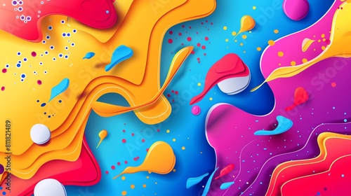 Hypnotic abstract colorful designs for product announcements