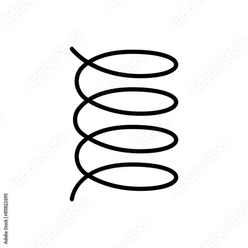 Spring, coil and absorber icon