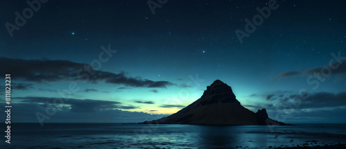 Iceland coast at night © AlenKadr