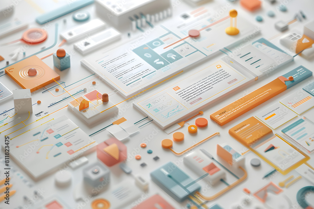 Sophisticated Illustration of UX Information Architecture and User Interactivity