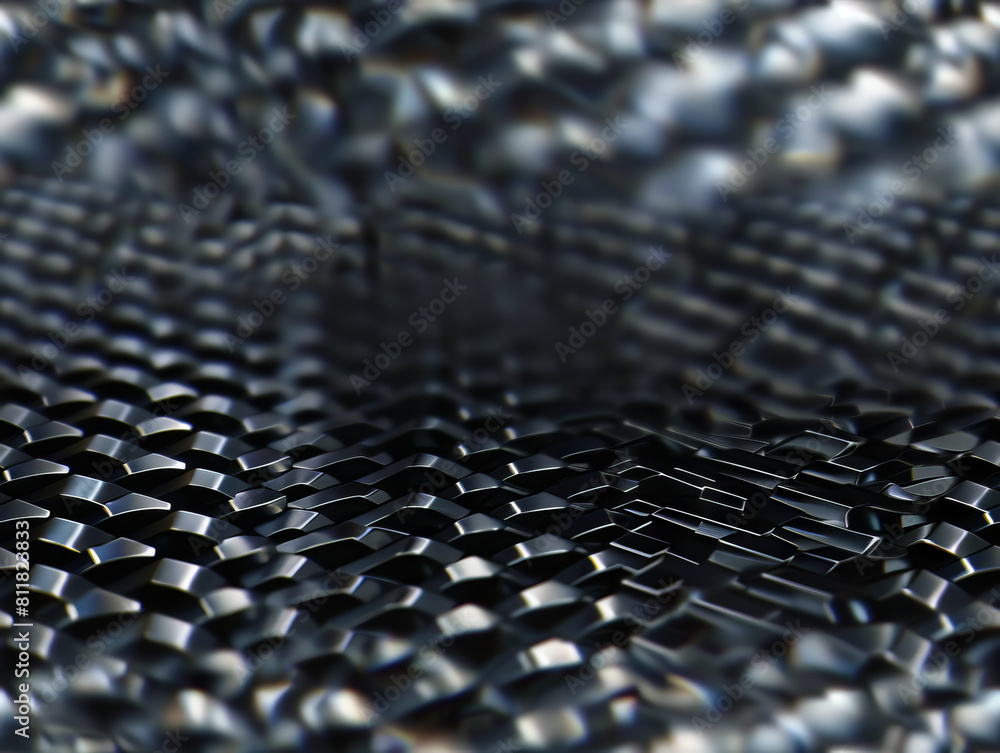 Obraz premium A close up of a metal mesh background.