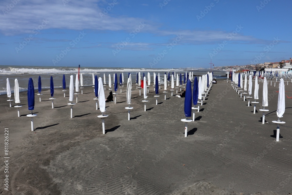 Lido di Ostia - Spiaggia del Lido Elmi dal pontile