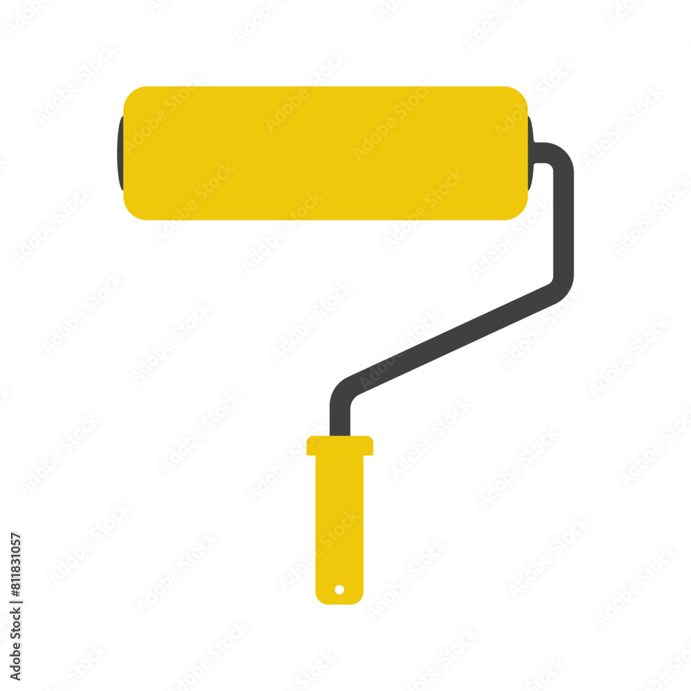 roller icon on white background roller icon on white background