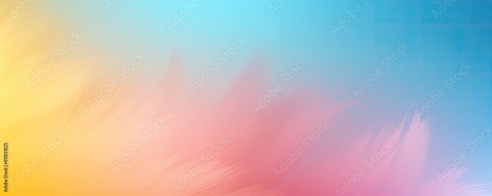 Fototapeta premium Vibrant Gradient: Soft Textures Flowing from Blue to Pink Banner