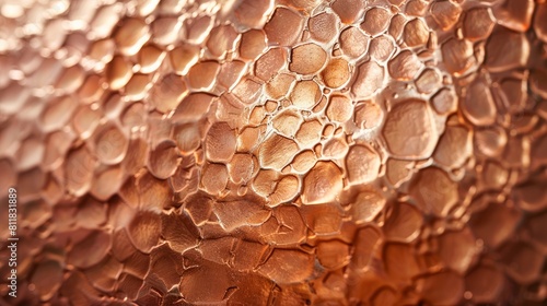 The Texture of Shiny Hammered Copper