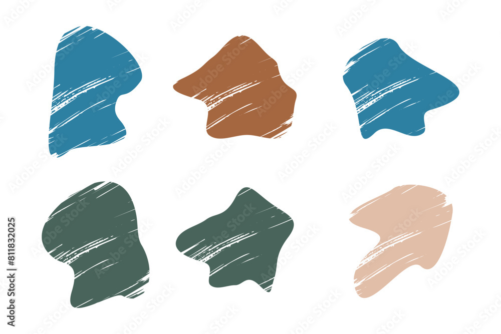 Grunge Blobs Fluid Shapes pictogram symbol visual illustration Set. Grunge Blobs Fluid Shapes pictogram symbol visual illustration Set.