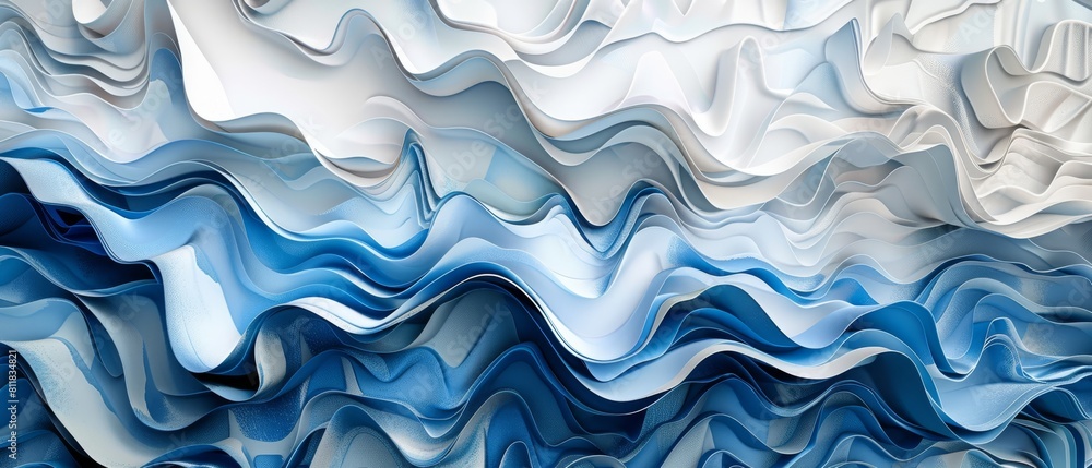 Abstract background with a blue navy and white wavy pattern (kitchen glass) Abstract background with a blue navy and white wavy pattern (kitchen glass)