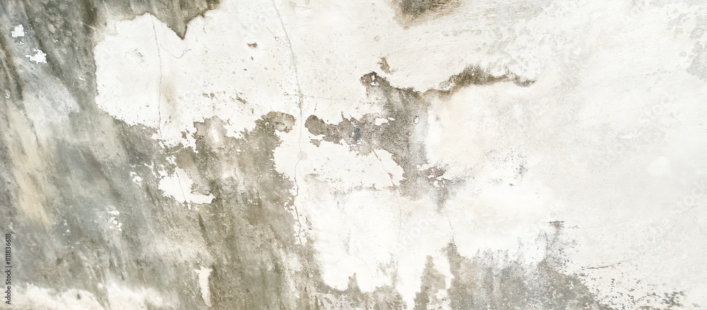 Obraz premium The cement wall of the old house