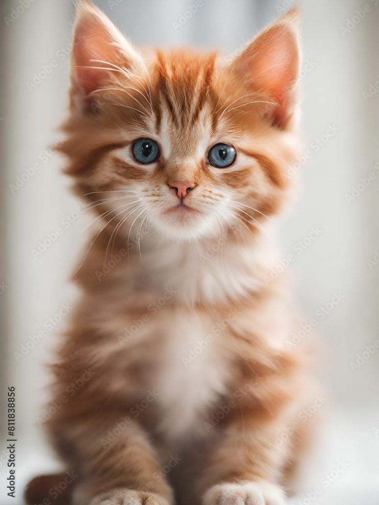 red and white cat