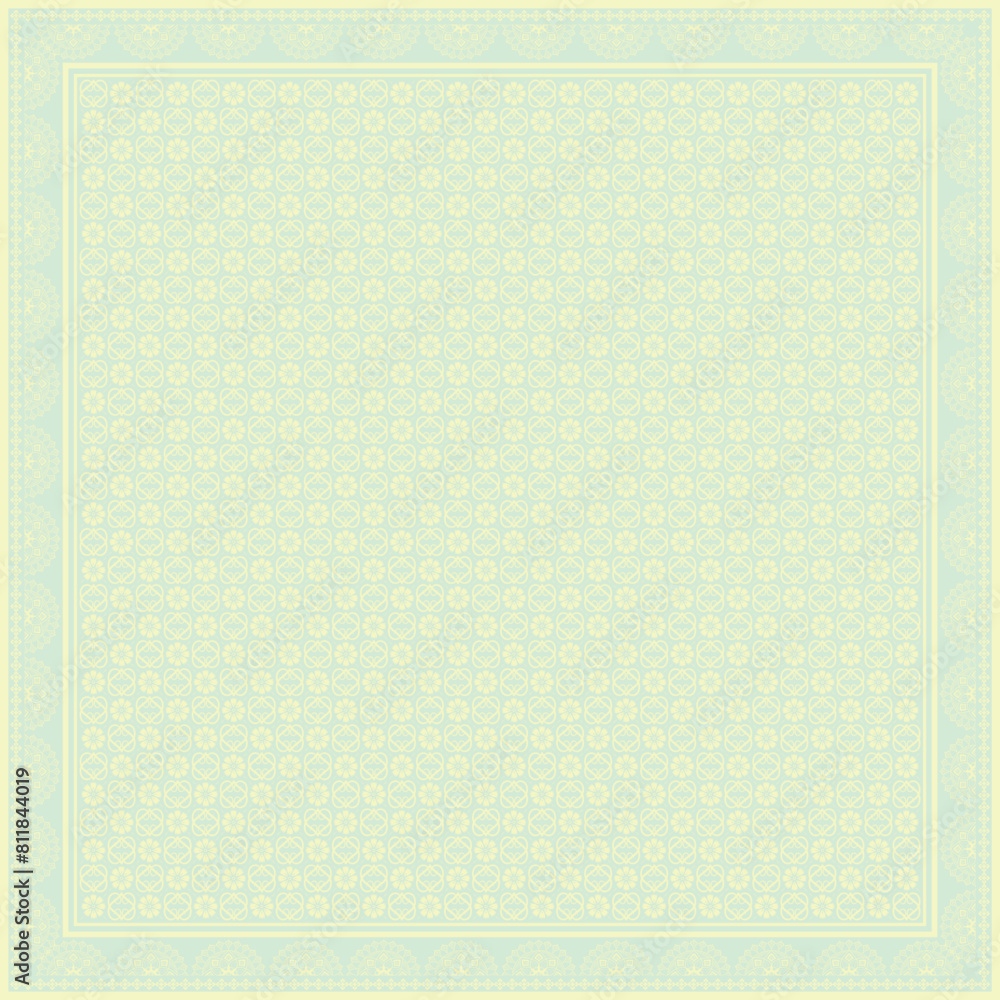 Hijab scarf flower abstract pattern.Ethnic geometric ornament with frame motif border hijab pattern.Design for fabric,print,scarves,shawl,kerchief,bandana,clothing,pareo,pillows,tablecloth,decoration. Hijab scarf flower abstract pattern.Ethnic geometric ornament with frame motif border hijab pattern.Design for fabric,print,scarves,shawl,kerchief,bandana,clothing,pareo,pillows,tablecloth,decoration.