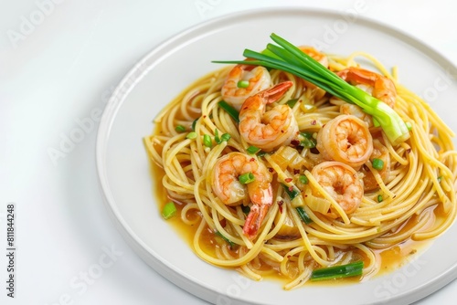 20-Minute Instant Pot Shrimp Scampi Pasta on an Exquisite Plate