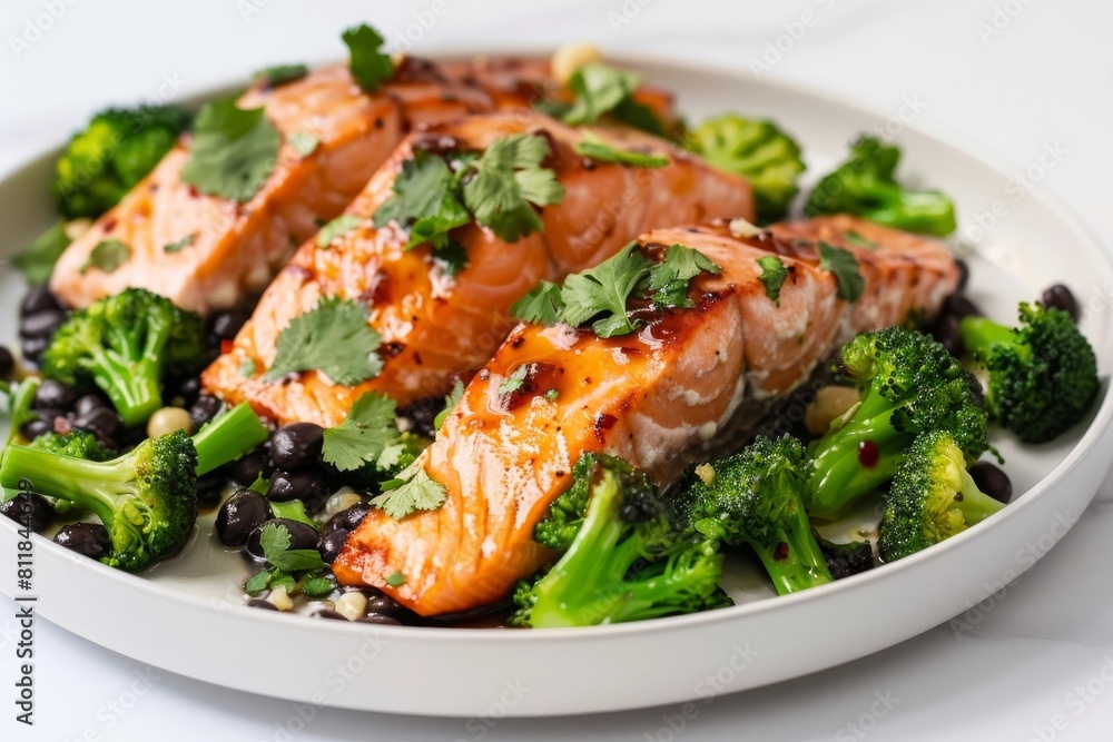 Tender Hoisin Skillet Salmon with Aromatic Garlic and Tangy Sauce