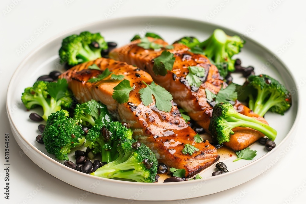 Luscious Hoisin Skillet Salmon with Aromatic Garlic and Spicy Red Pepper Flakes Luscious Hoisin Skillet Salmon with Aromatic Garlic and Spicy Red Pepper Flakes