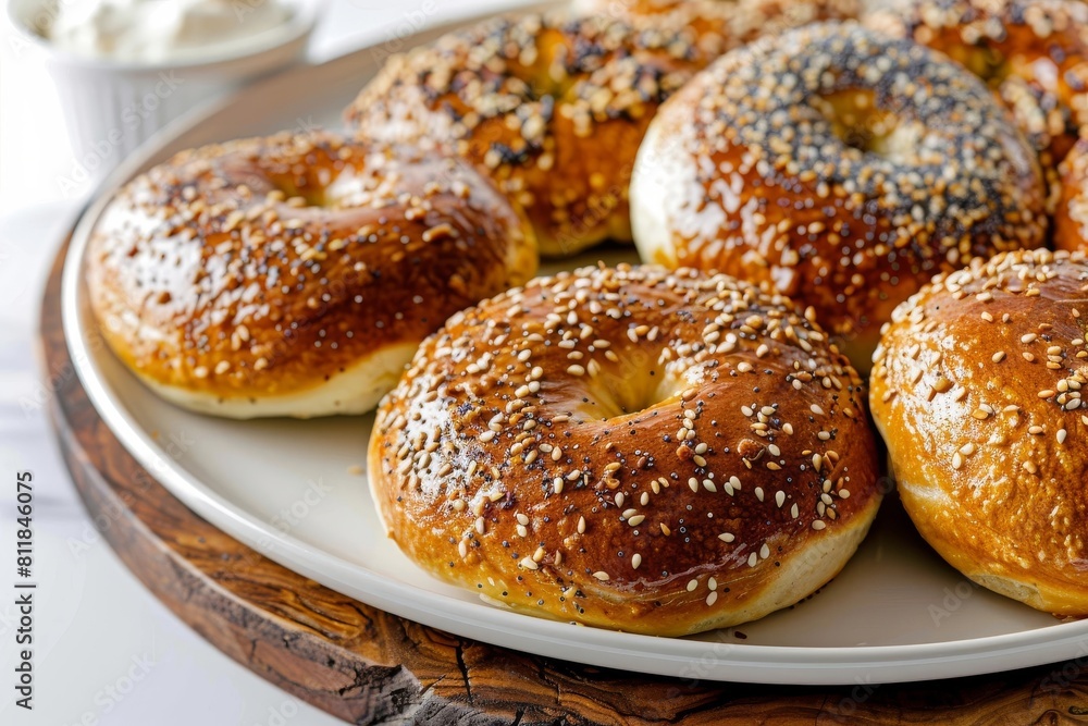 Gourmet 2-Ingredient Bagels with Poppy Seeds and Smoked Salmon Gourmet 2-Ingredient Bagels with Poppy Seeds and Smoked Salmon