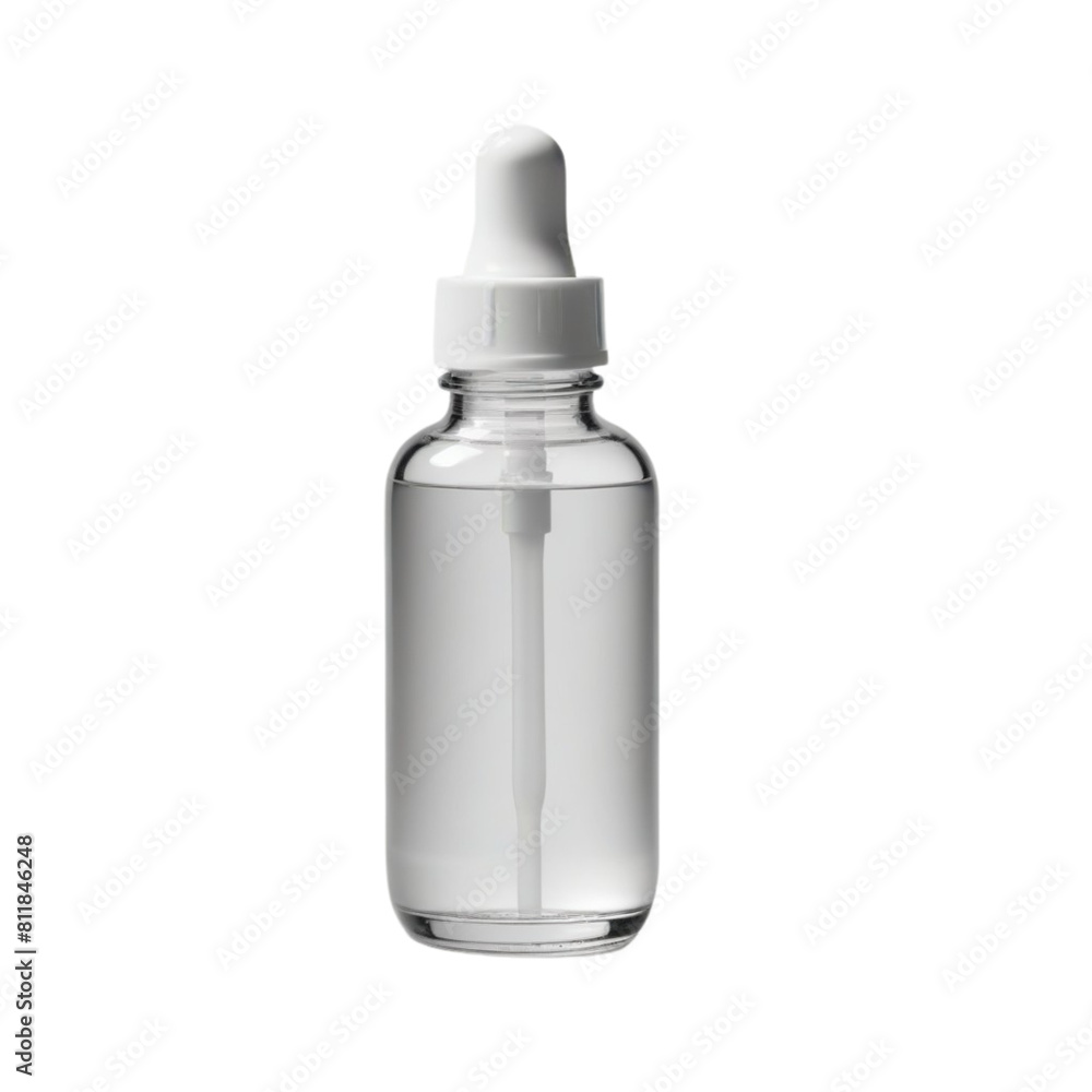 serum bottle on Isolated transparent background png. generated with AI serum bottle on Isolated transparent background png. generated with AI