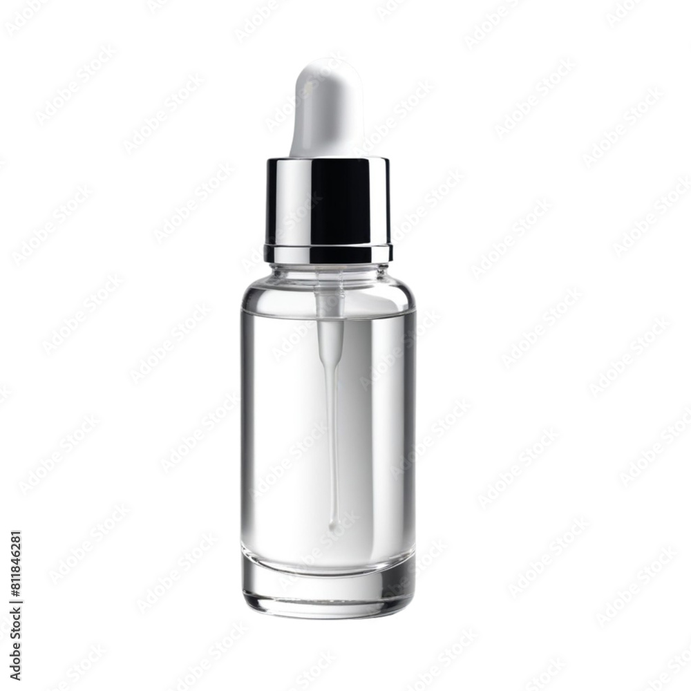 serum bottle on Isolated transparent background png. generated with AI serum bottle on Isolated transparent background png. generated with AI