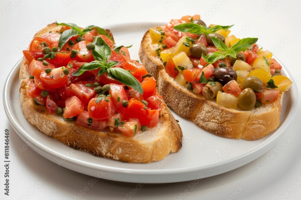 Tantalizing Tomato Basil Bruschettas with Lemon Caper