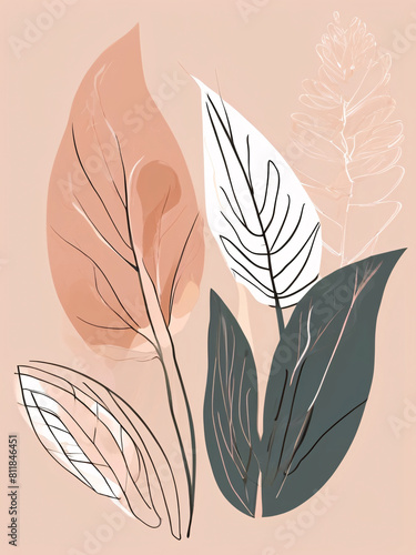 Captivating Minimalist Botanical Artwork