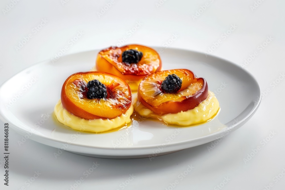 Divine Dessert: Nectarines Flambeed in Brandy and Sugar Divine Dessert: Nectarines Flambeed in Brandy and Sugar