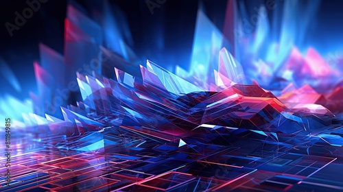 New future technology concept abstract background Generative AI