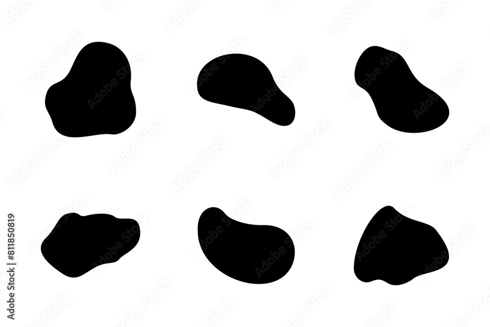 Abstract Blobs liquid and fluid shape pictogram symbol visual illustration Set Abstract Blobs liquid and fluid shape pictogram symbol visual illustration Set