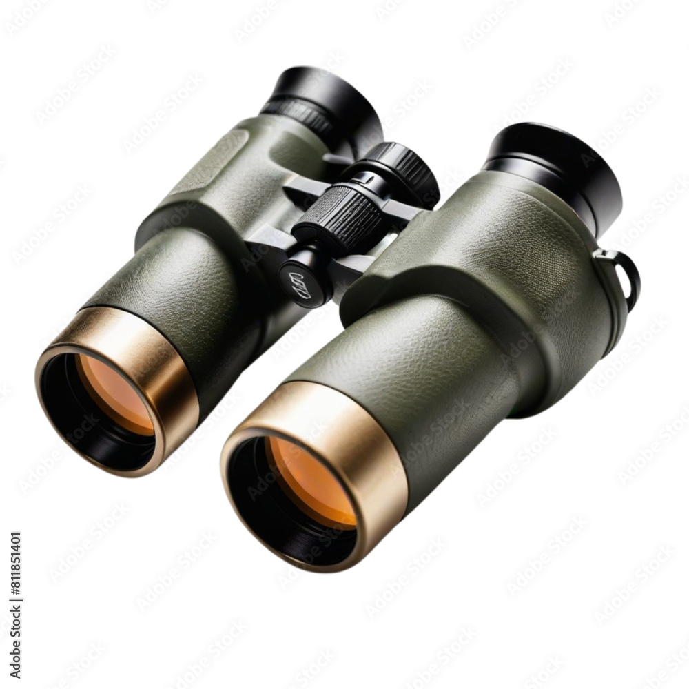 Binoculars on Isolated transparent background png. generated with AI