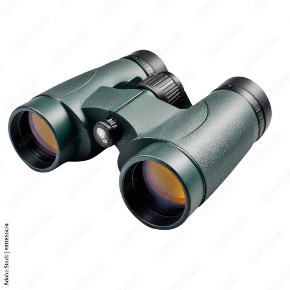Binoculars on Isolated transparent background png. generated with AI Binoculars on Isolated transparent background png. generated with AI