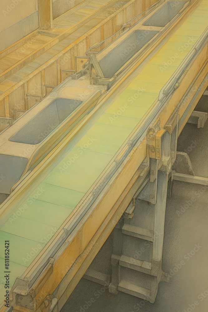 conveyor belts transporting materials in a cement plant conveyor belts transporting materials in a cement plant