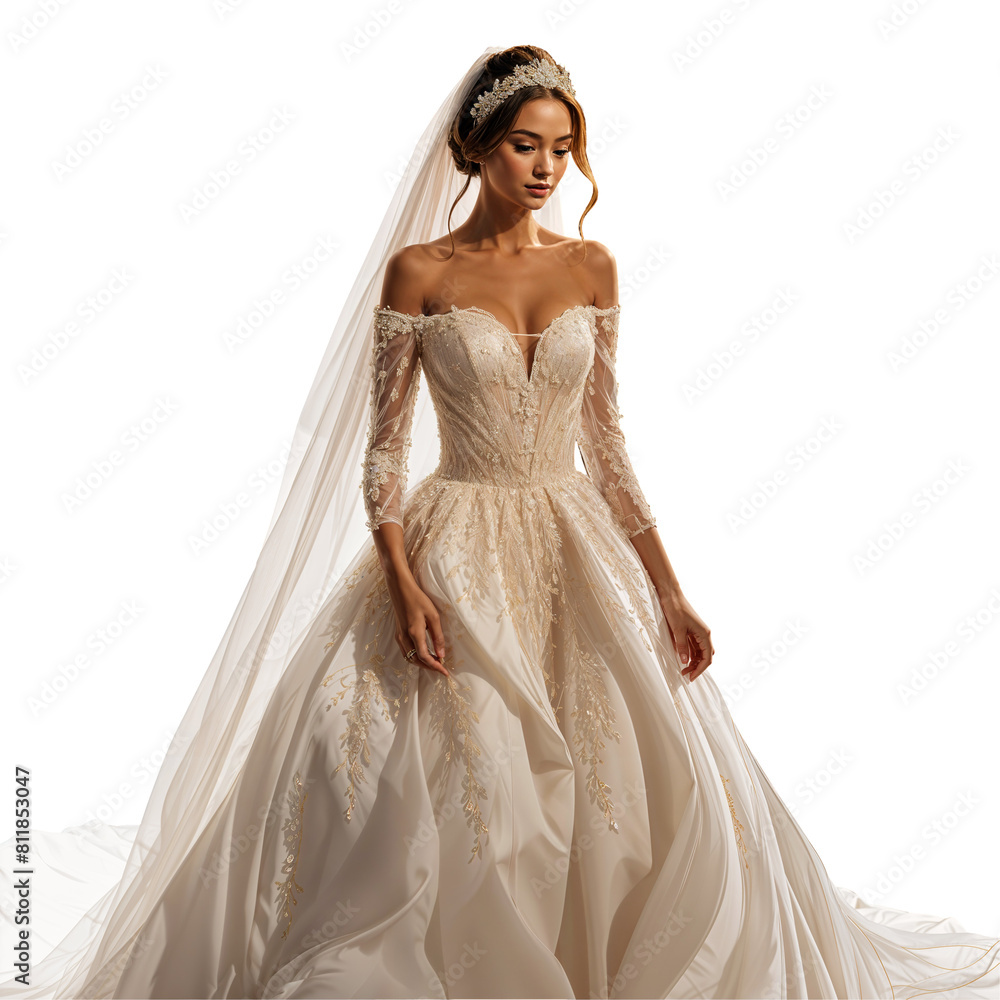Fototapeta premium bride in dress