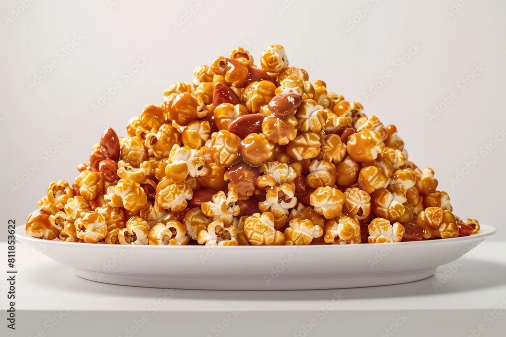 Golden Popcorn with Amber Caramel and Roasted Peanuts Golden Popcorn with Amber Caramel and Roasted Peanuts