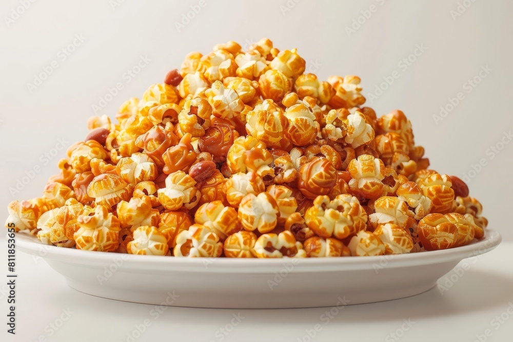 Delicious Caramel Popcorn Tower with Amber Caramel and Nuts Delicious Caramel Popcorn Tower with Amber Caramel and Nuts