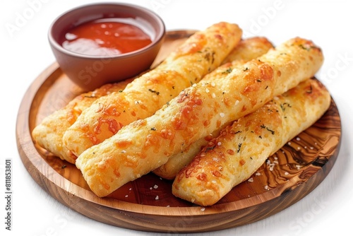 Delectable Breadsticks with Melted Butter and Savory Dipping Sauce