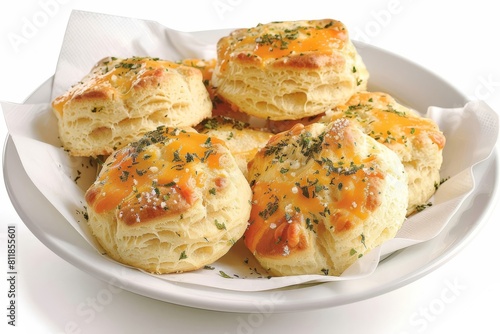 Delicious Homemade Cheddar Biscuits with Fresh Herb Butter