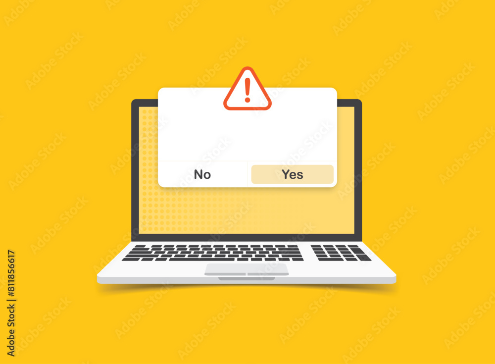 Laptop notification icon in flat style. Computer vector illustration on isolated background. Reminder message sign business concept. Laptop notification icon in flat style. Computer vector illustration on isolated background. Reminder message sign business concept.