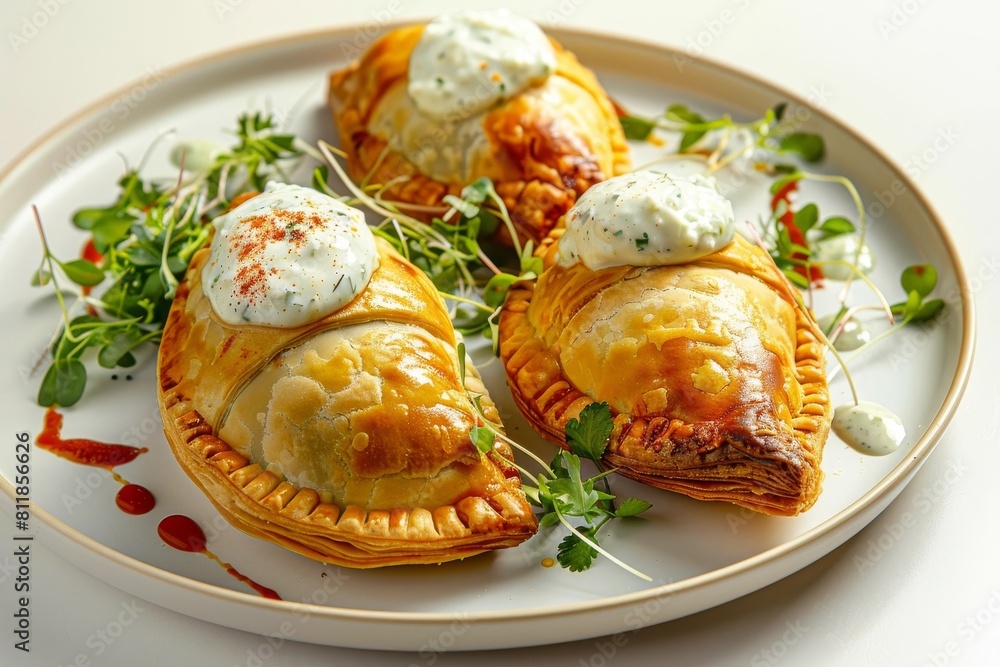 Golden Aloo Pie with Vibrant Cilantro Golden Aloo Pie with Vibrant Cilantro