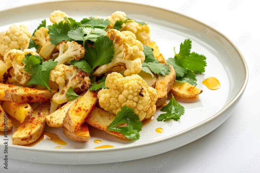 Aloo Gobi: Punjabi-style Cauliflower and Potatoes with Ginger Aloo Gobi: Punjabi-style Cauliflower and Potatoes with Ginger
